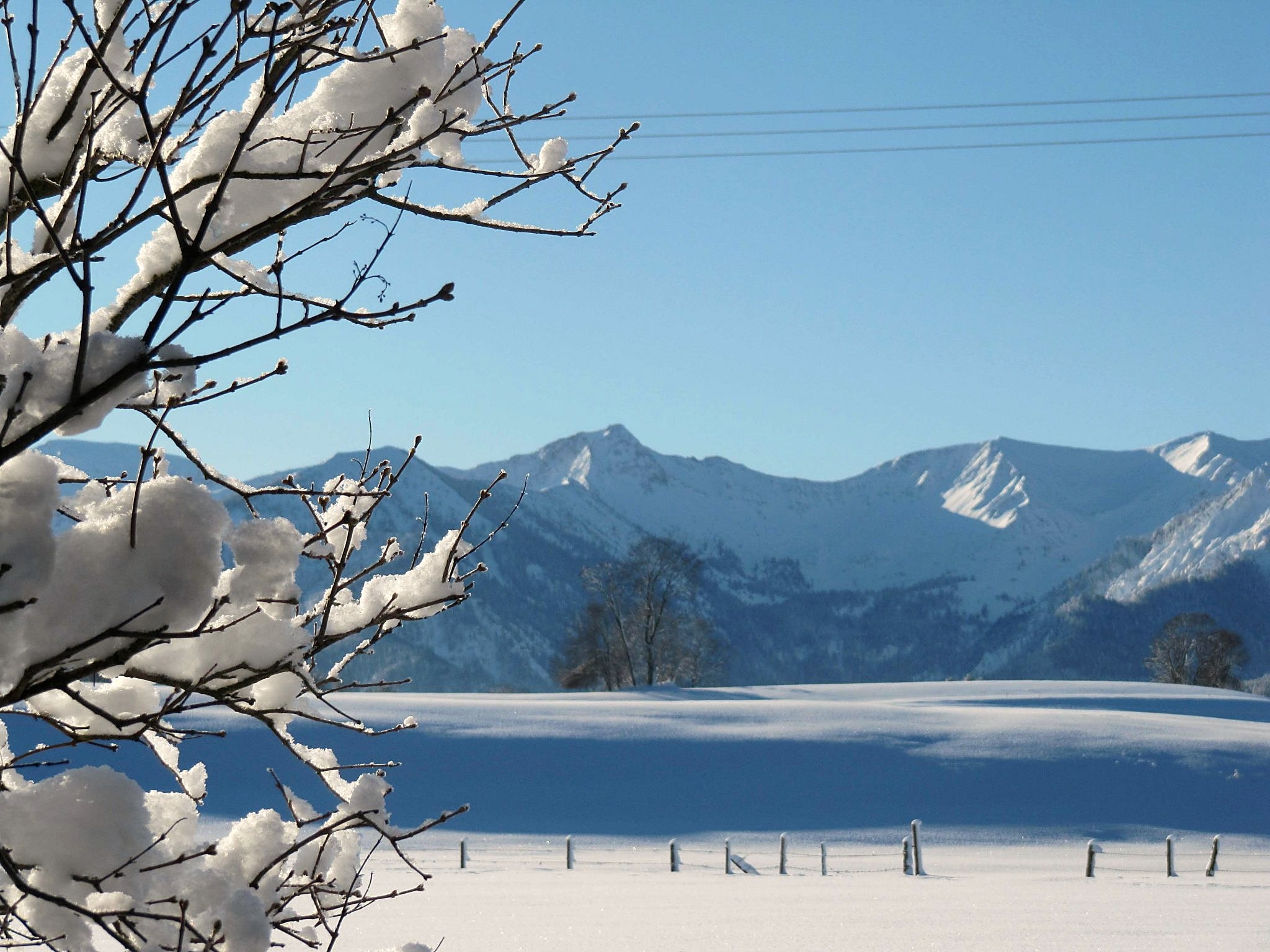 Der Hof im Winter